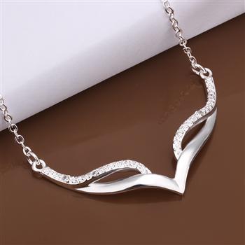 wholesale 925 silver fashion jewelry 2014 Twisted Line Bracelet women Necklace